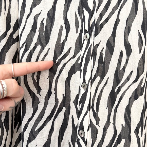 Free people Ciara zebra button down - Picture 6 of 8